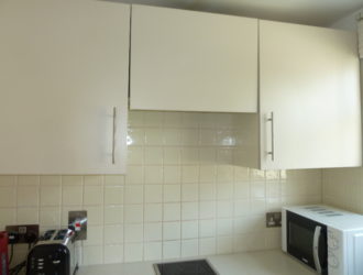 First floor studio apartment with balcony on outskirts of town