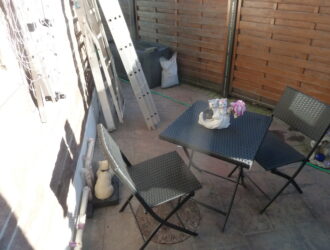 Furnished studio flat with parking and outside area | Registered
